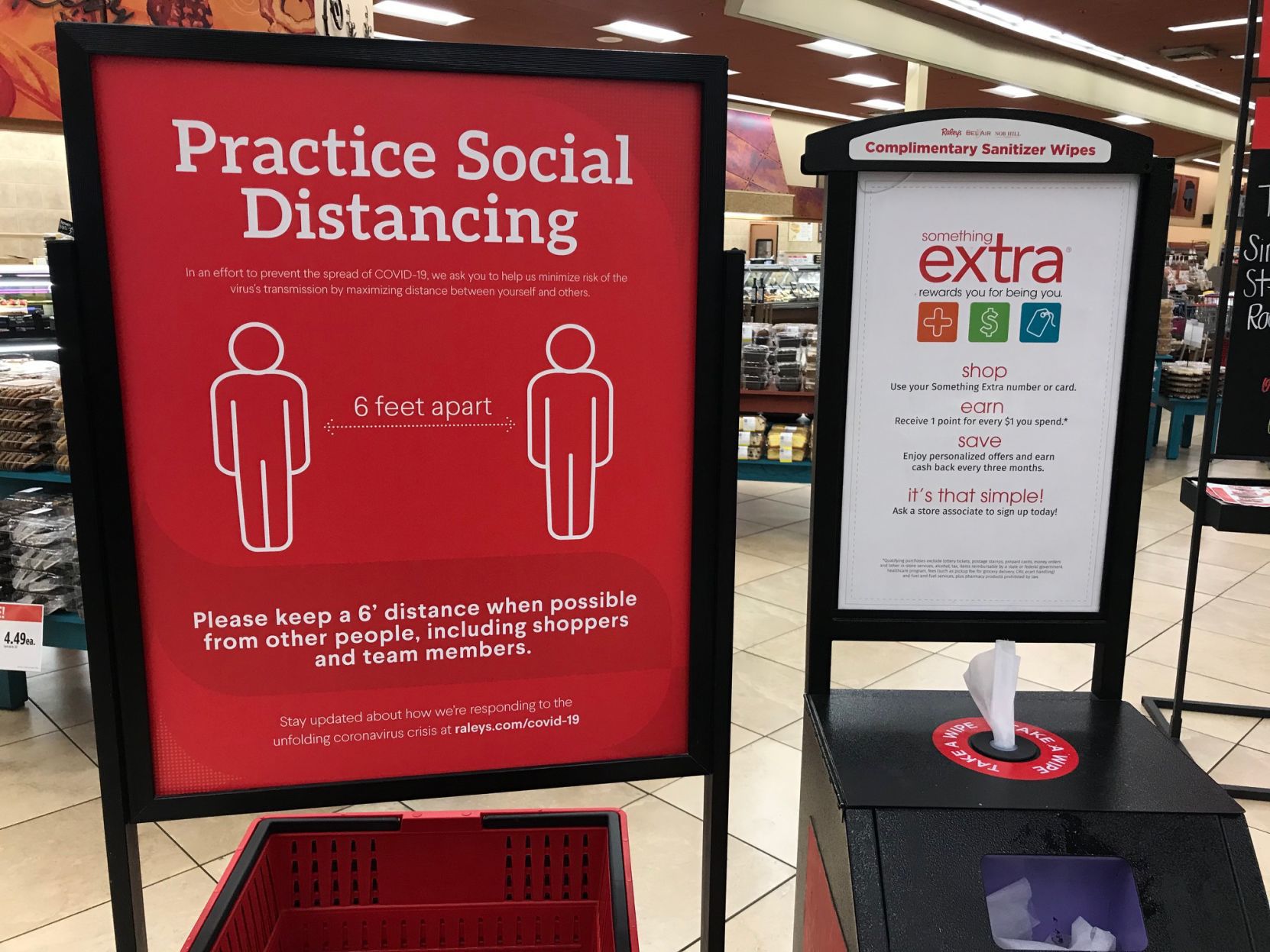 Social distancing signs